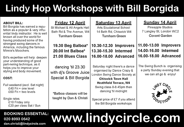 Bill Borgida Workshops Details