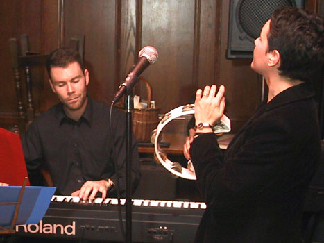 Sheena with her pianist