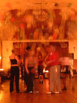 Balloons let loose to end the evening
