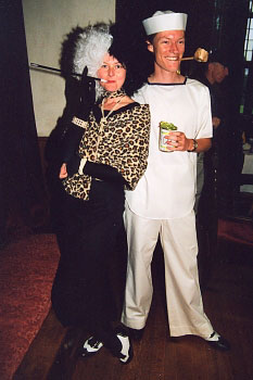 Cruella DeVille and Popeye (Steph and Adrian).