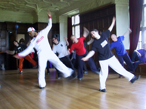 Ryan leading his Jazz routine