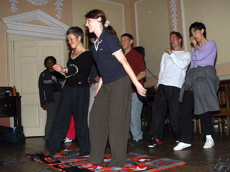 B and Penny (Eddie and Eva in training behind)