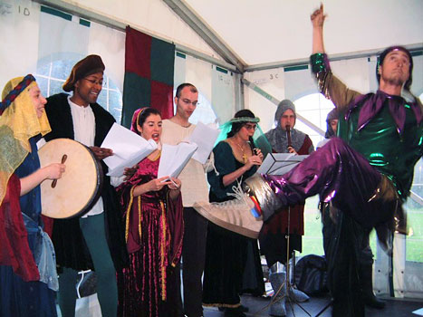 Song and dance in the Marquee