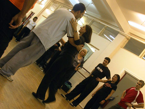 Sylvia & Jason in class