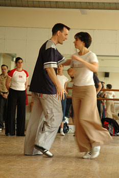 Dan & Christi in class