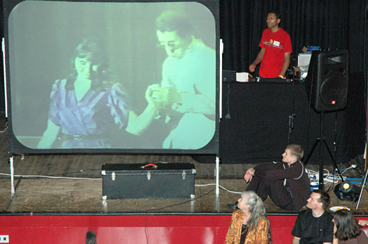 Watching video of Willie & Lila