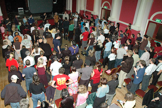 All stand in honour of Willie Desatoff