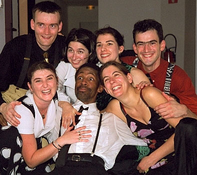 The Group with Chester Whitmore after a performance in Toulouse, France (November 1999).