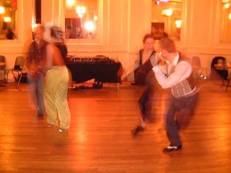 They danced so fast, their legs were a blur!